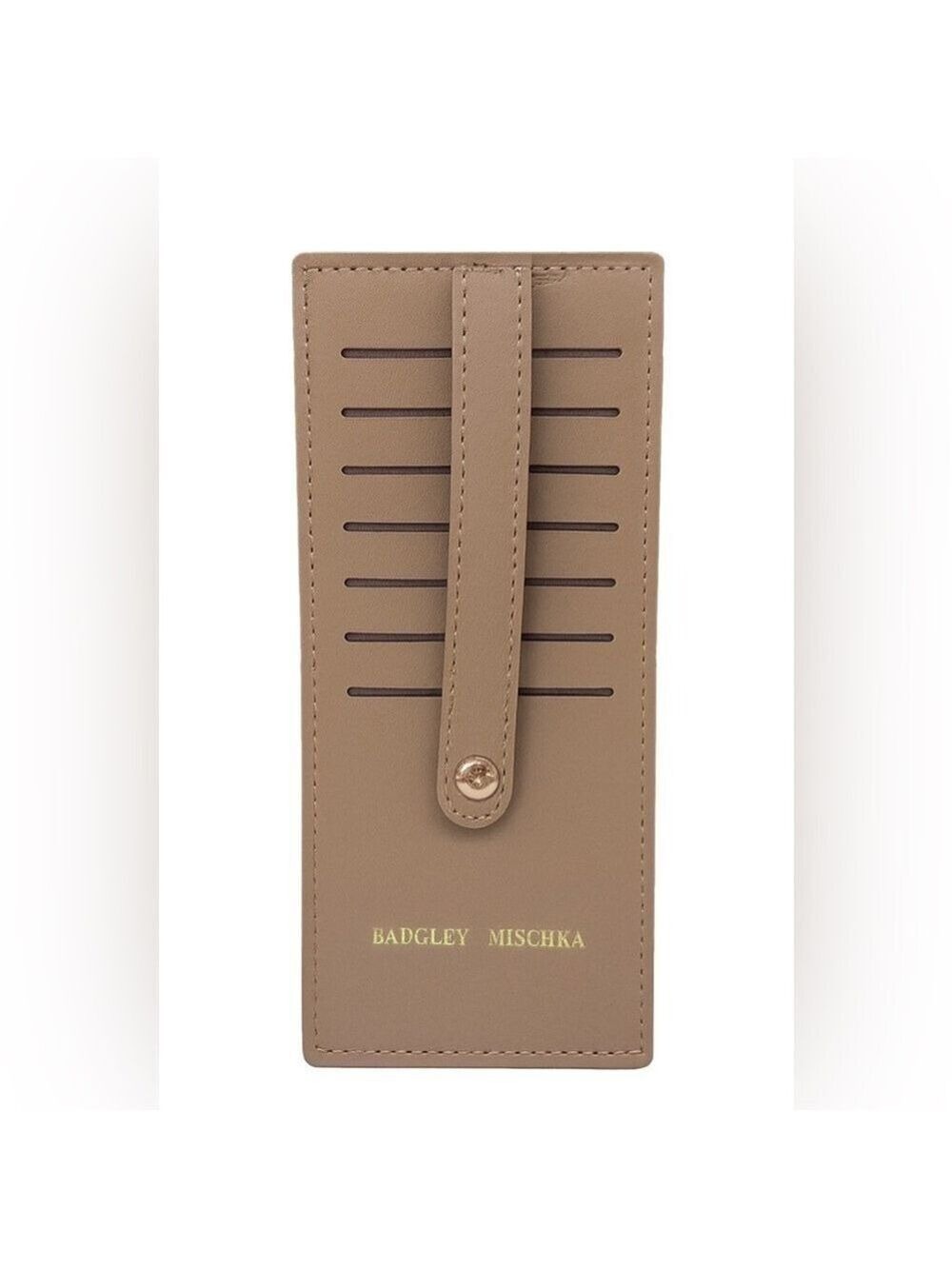 Badgley Mischka Tan Card Holder